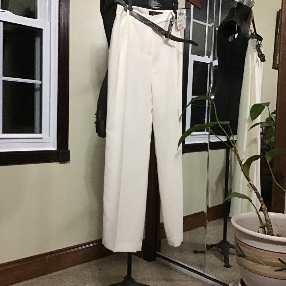 Elegant Cream Kasper Pants